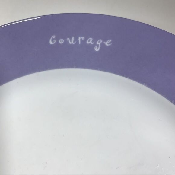 2 Mary Kay Dinner Plates 10” Handcrafted Inspirational Words to Live By no chips - Picture 5 of 6